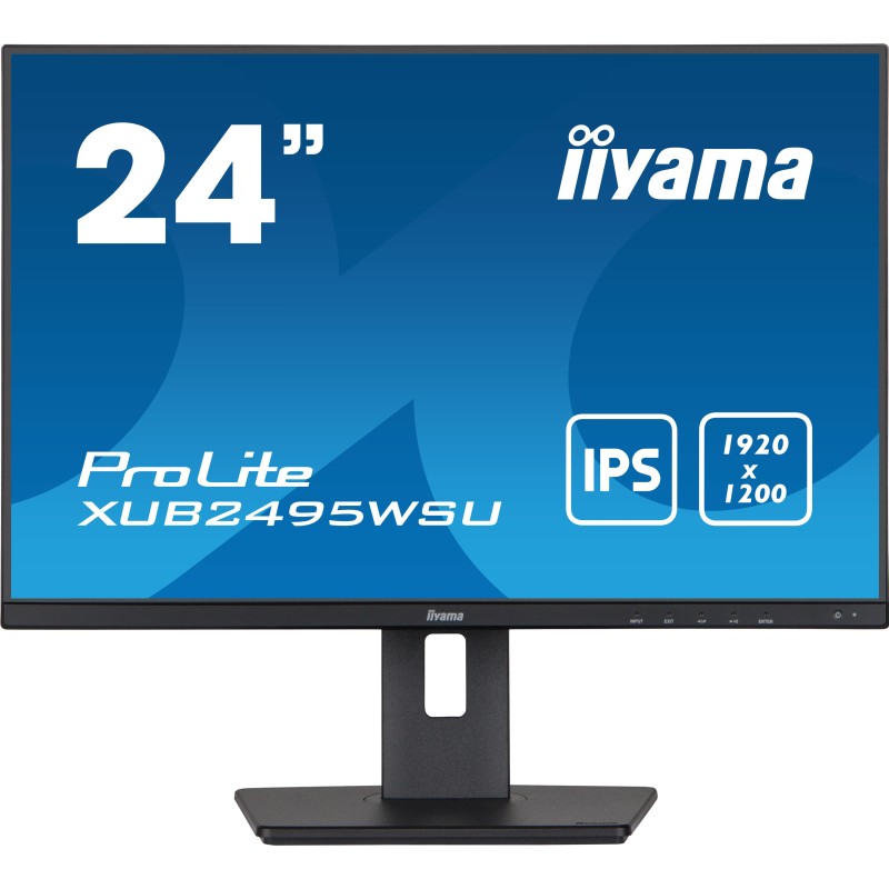 iiyama ProLite XUB2495WSU-B5 computer monitor 24.1" 1920 x 1200 pixels WUXGA LCD Black